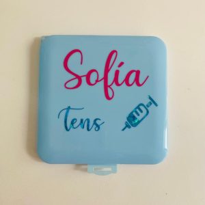 Porta mascarillas cuadrado personalizado
